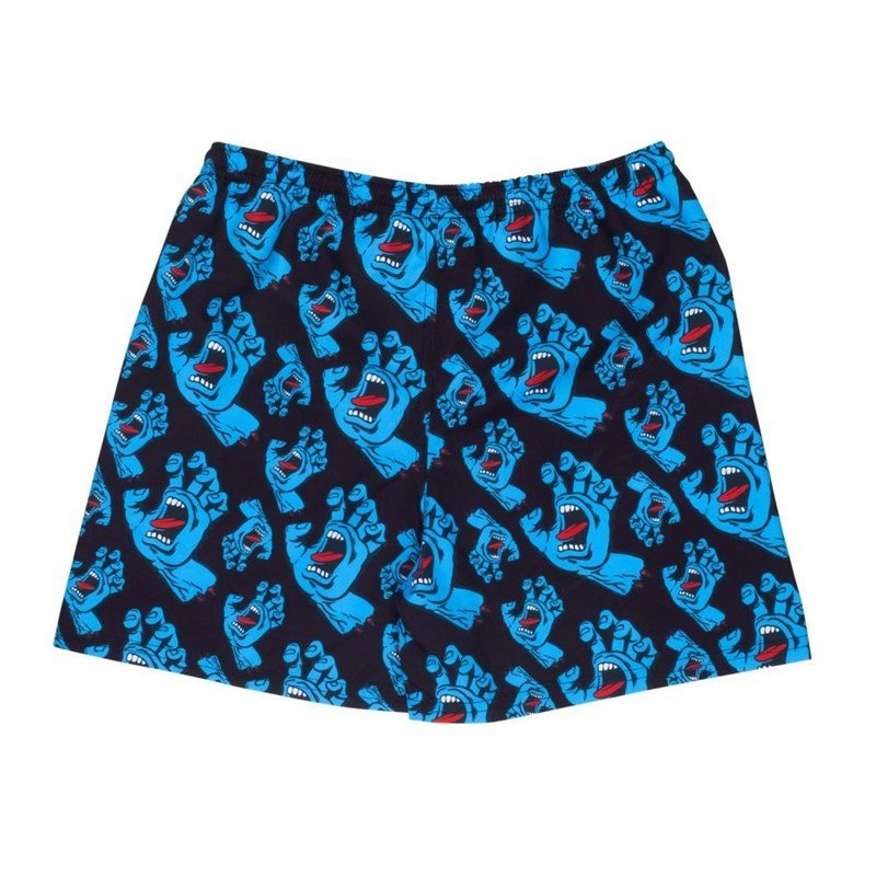 plavky SANTA CRUZ - Screaming Hand Boardshort Black/Orange/Green (BLACK ORANGE GREEN) velikost: 34