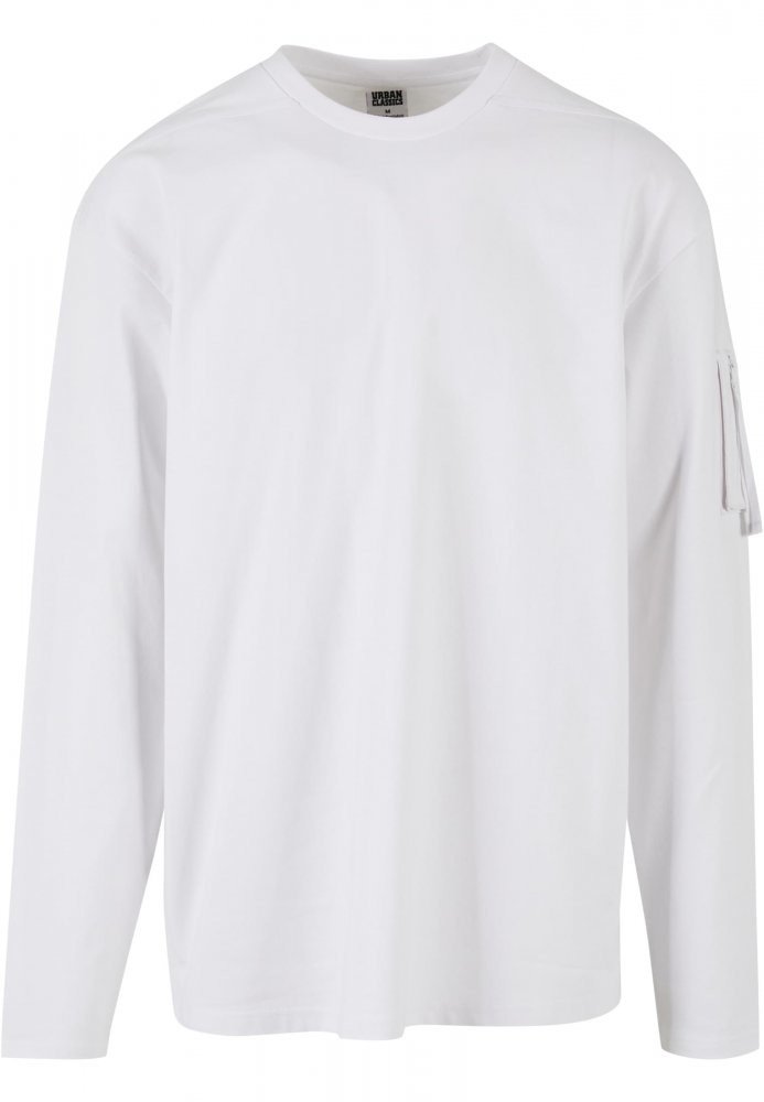 Sleeve Pocket Longsleeve - white 3XL