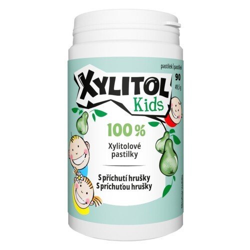 Xylitol Kids 100% Xylitolové pastilky hruška 90 pastilek