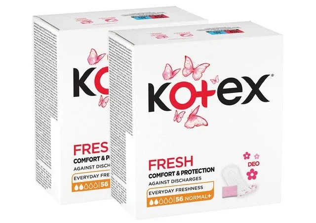 Kotex Slip Fresh Normal+ 2 x 56 ks