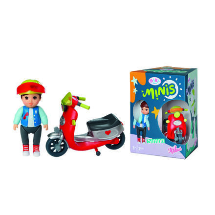 Zapf BABY born Minis Sada se skútrem a panenkou