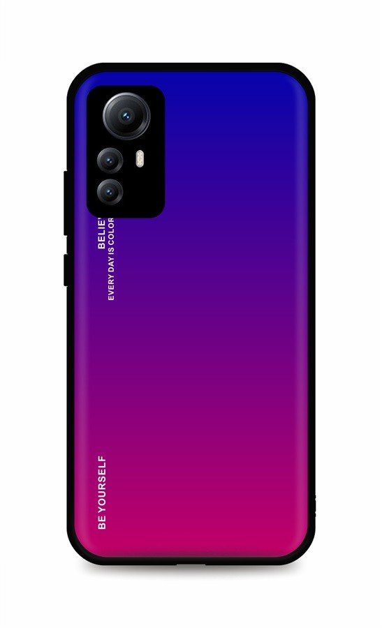 Kryt TopQ LUXURY Xiaomi Redmi Note 12S pevný duhový fialový 98213