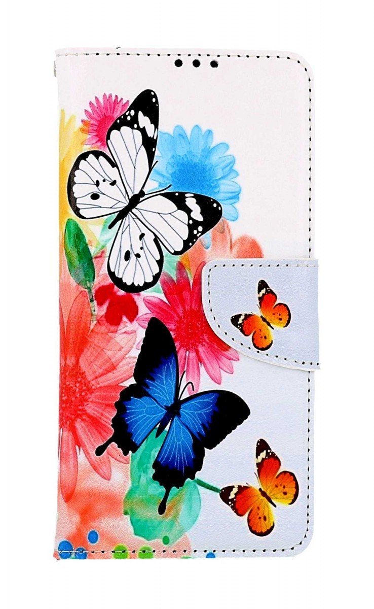 Pouzdro TopQ Xiaomi Redmi Note 12S knížkové Barevné s motýlky 97865