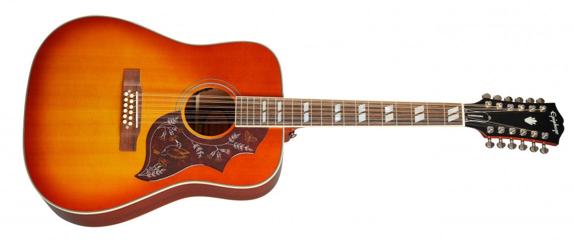 Epiphone Hummingbird 12-String - Aged Cherry Sunburst Gloss