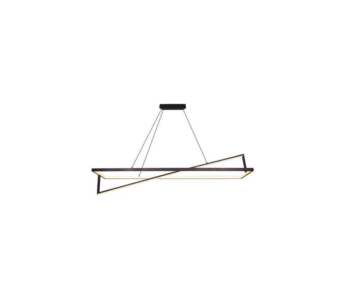 LED Stmívatelný lustr na lanku LED/45W/230V 3000K černá