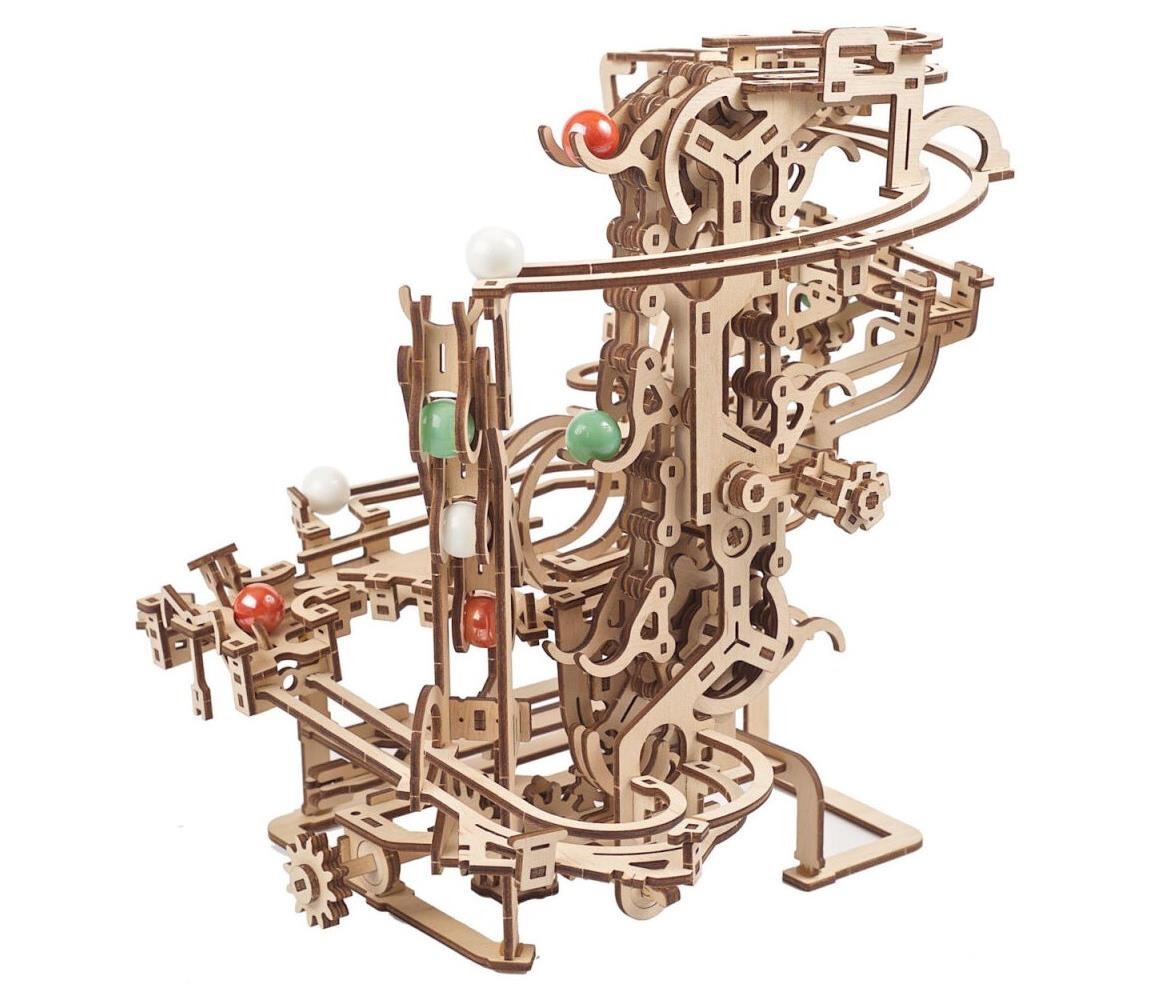 Ugears Ugears - 3D dřevěné mechanické puzzle Kuličková dráha řetězová