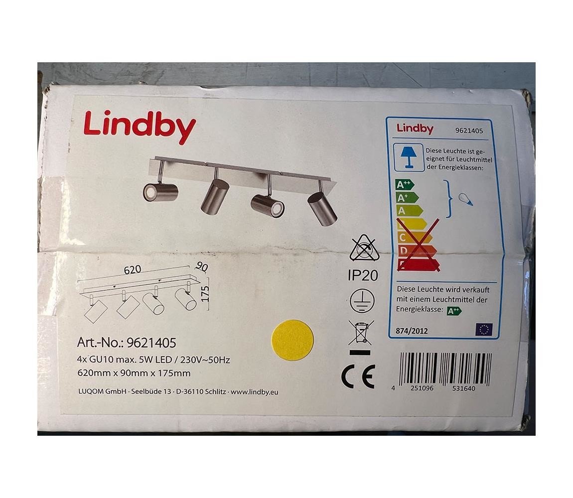 Lindby Lindby - Bodové svítidlo 4xGU10/5W/230V