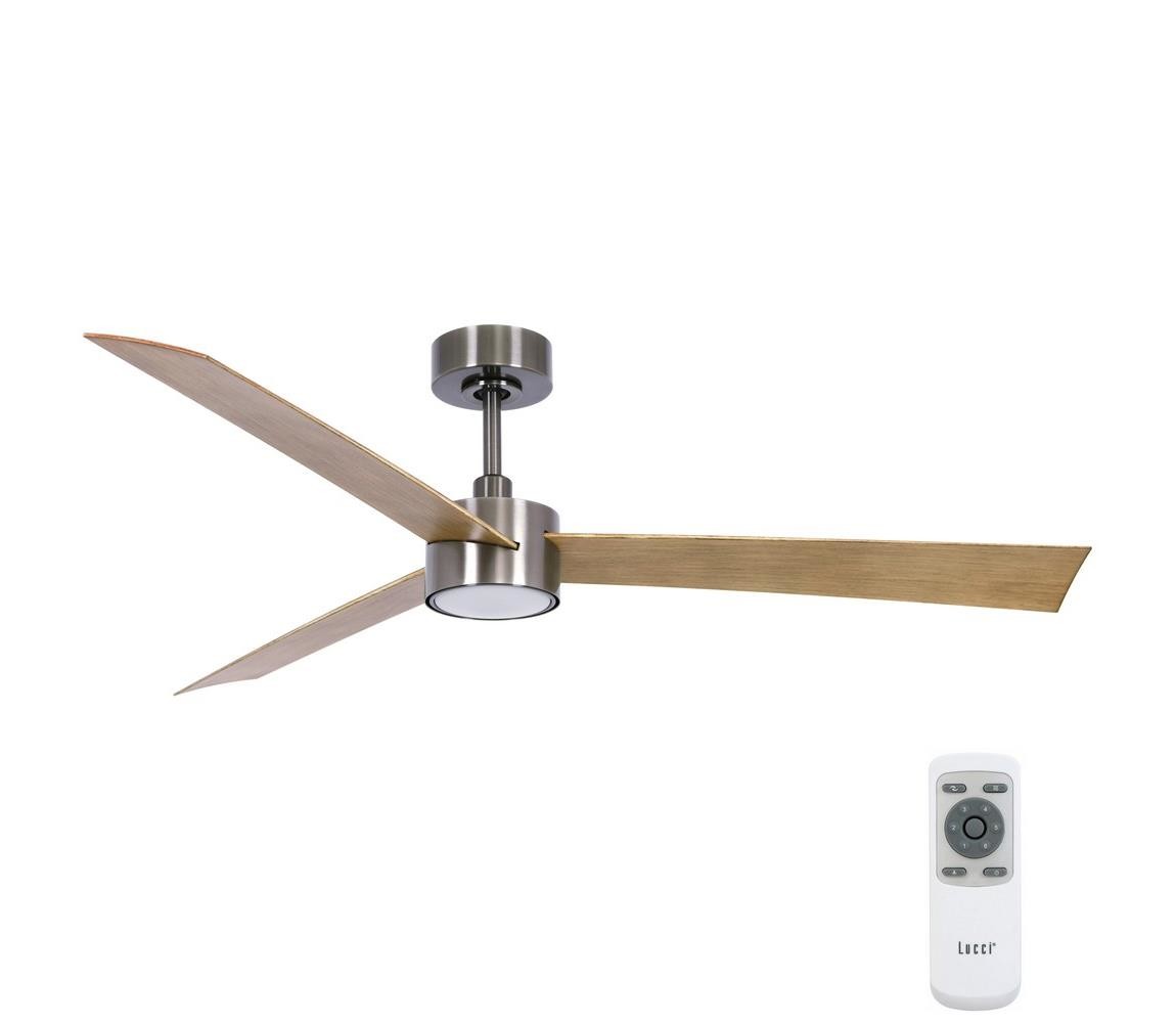 Lucci air Lucci air 21610449-LED Stmívatelný látor CLIMATE 1xGX53/12W/230Vhnědá/chrom