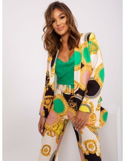 Dámské sako s potiskem CERE černo-béžové