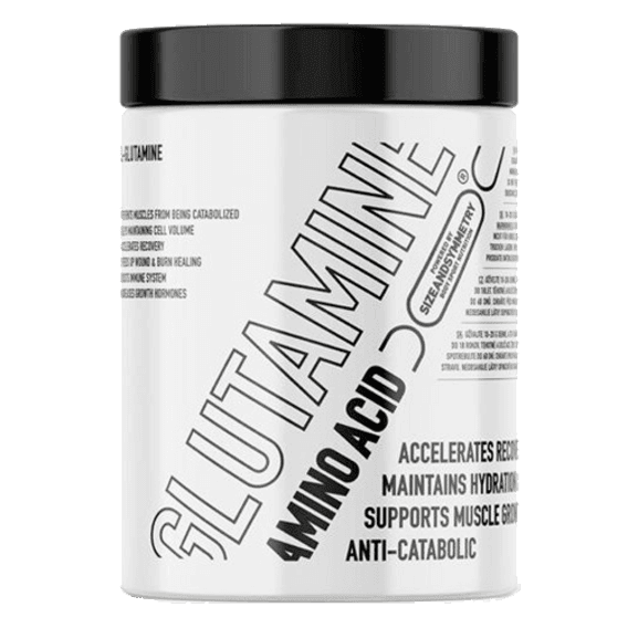 SizeandSymmetry L-Glutamine Příchuť: bez příchutě, Velikost balení: 300 Gramů