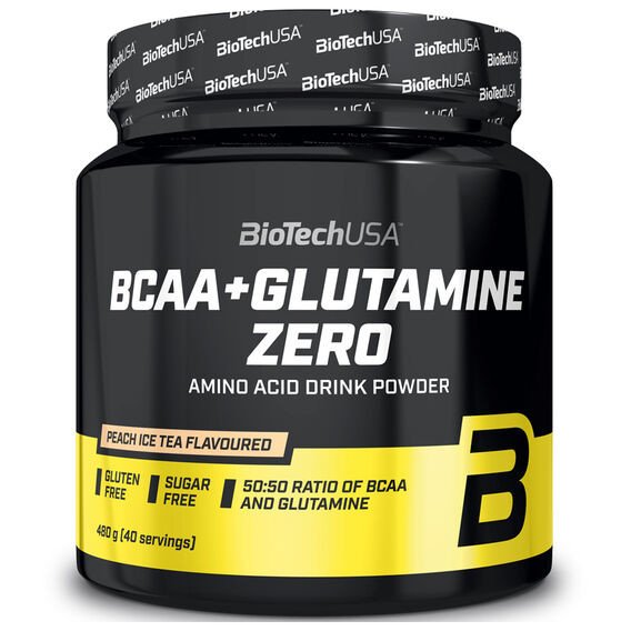 BiotechUSA BCAA + Glutamine Zero Příchuť: citron, Velikost balení: 480 Gramů
