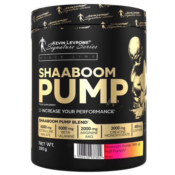 Kevin Levrone Kevine Levrone Shaaboom Pump Příchuť: pomeranč, mango, Velikost balení: 385 Gramů