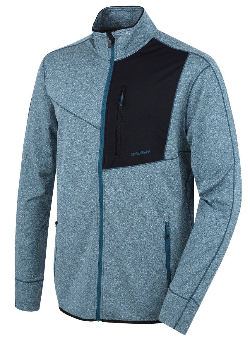 Husky Ane M L, dk. turquoise Pánská mikina na zip