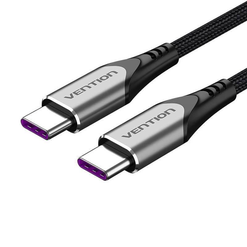 Nabíjecí kabel USB-C na USB-C Vention, TAEHF, PD 5A, 1 m (černý)