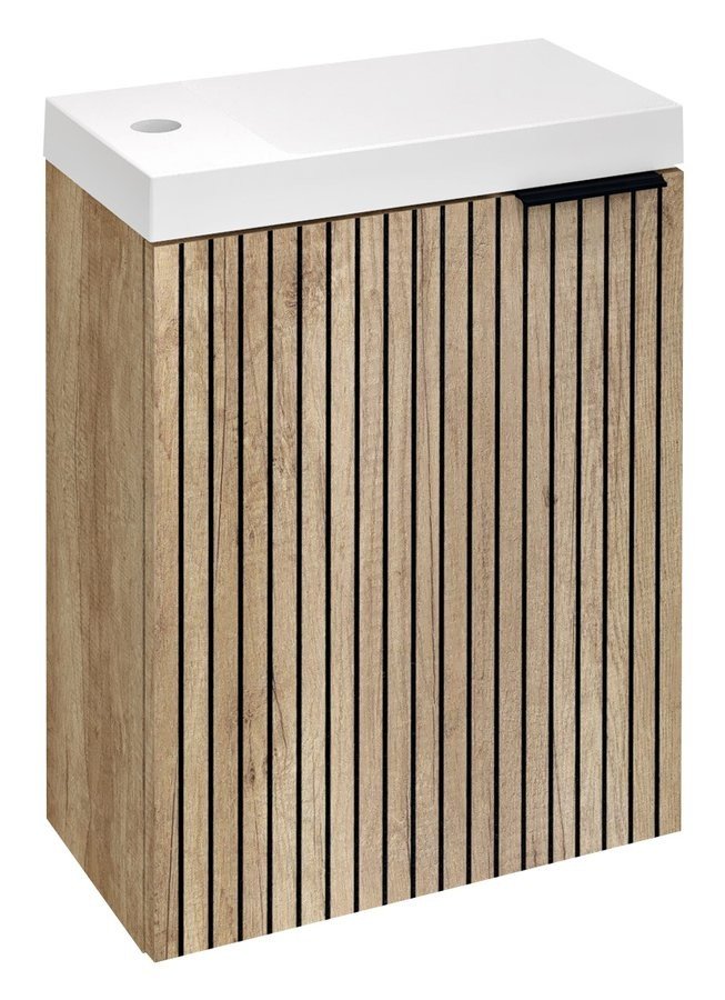 Sapho LATUS X umyvadlová skříňka 39,4x50x22cm, dub alabama strip/dub alabama