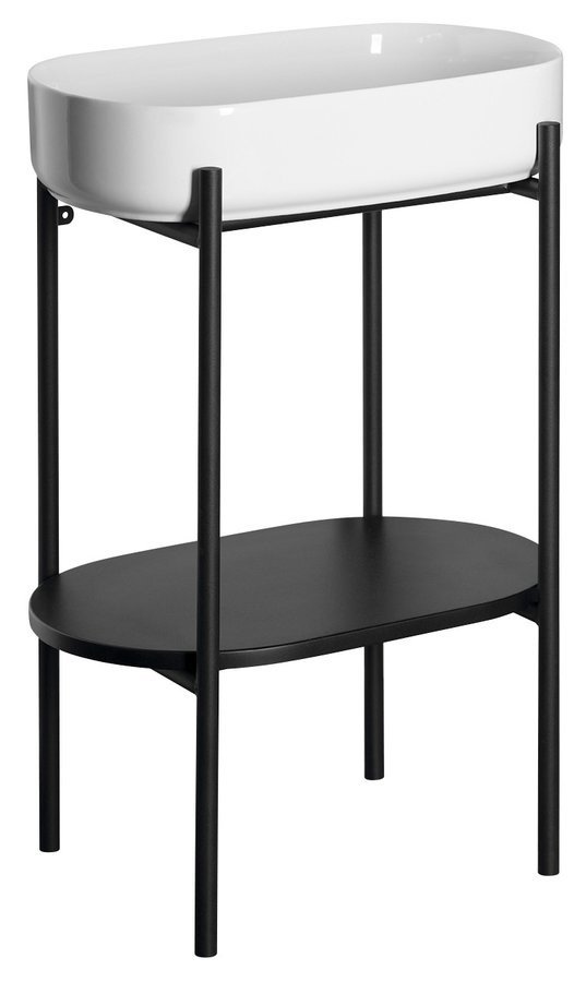 Sapho PUNO podstavec s umyvadlem 550x860x360mm, černá