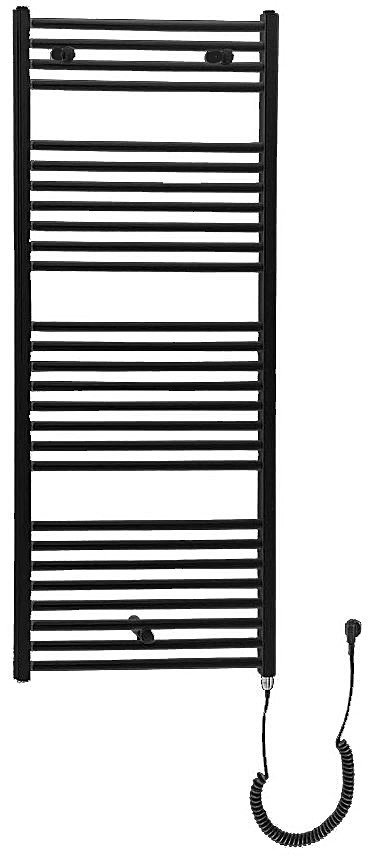 Aqualine DIRECT-E elektrické otopné těleso rovné 600x1320 mm, 600 W, černá