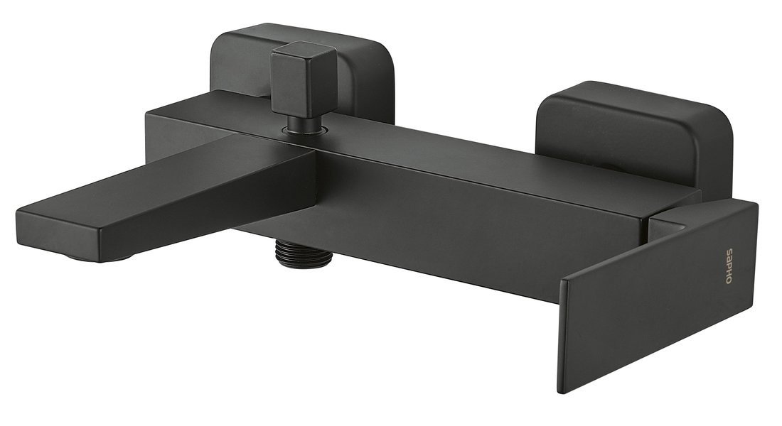 Sapho LATUS nástěnná vanová baterie, černá mat