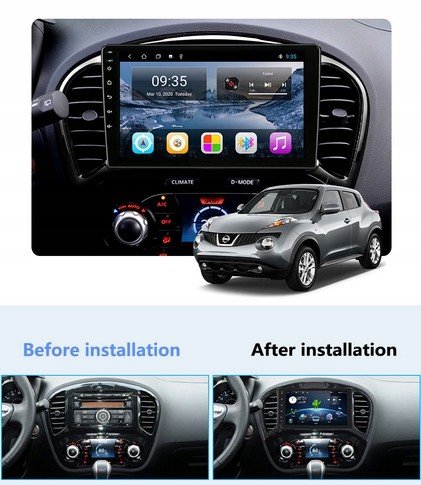 Rádio navigace Android Nissan Juke 2010-2014 Gps