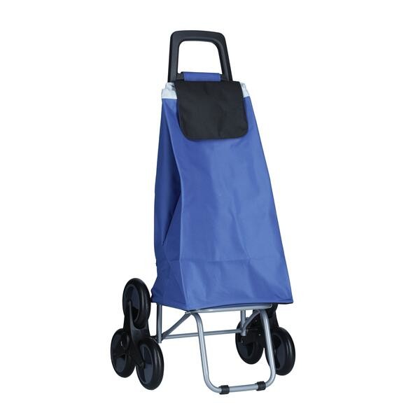 Nákupní taška na kolečkách, modrá