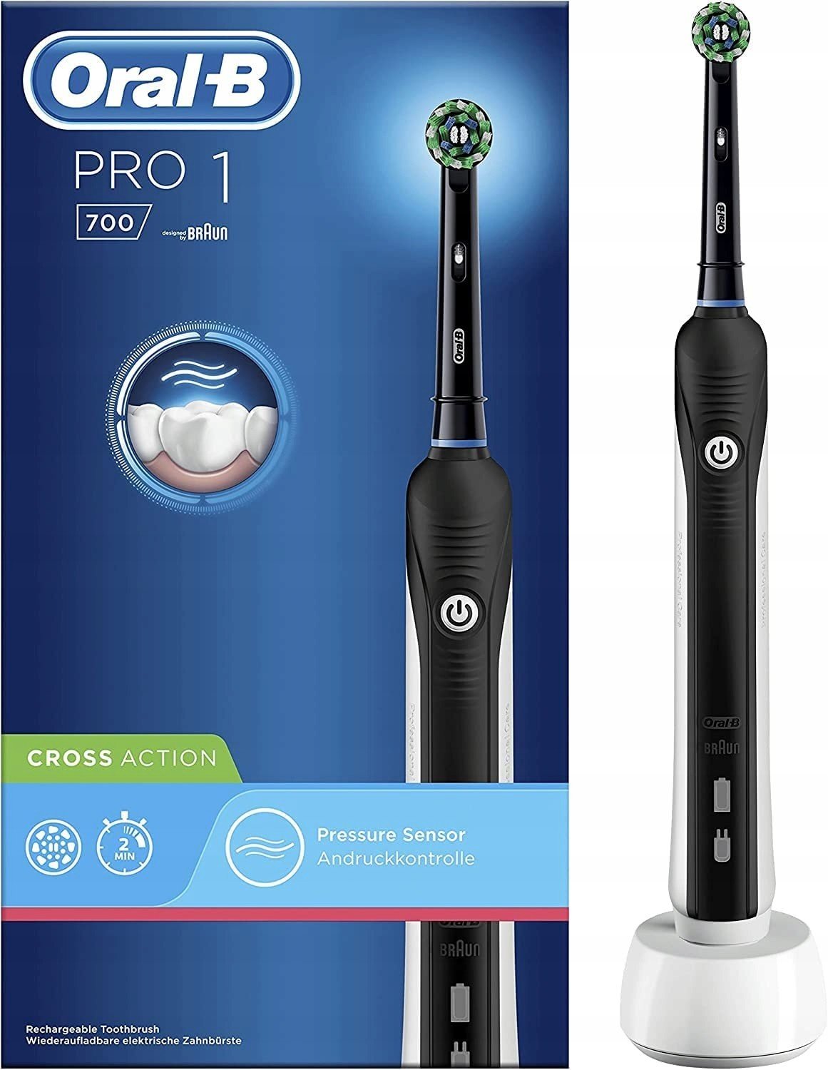 Oral-b Pro 1 700 Elektrický kartáček černý