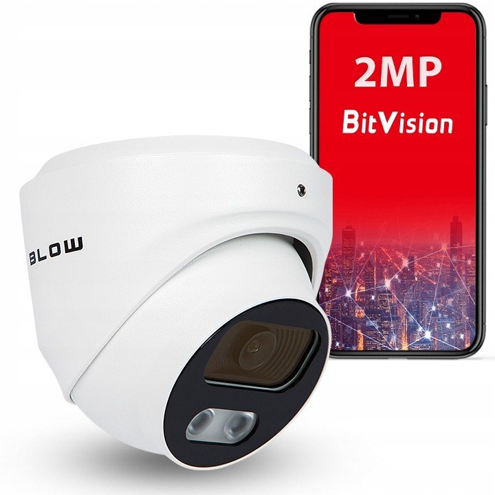 Ip kamera Blow 2MP PoE 25m IP67 detekce člověka