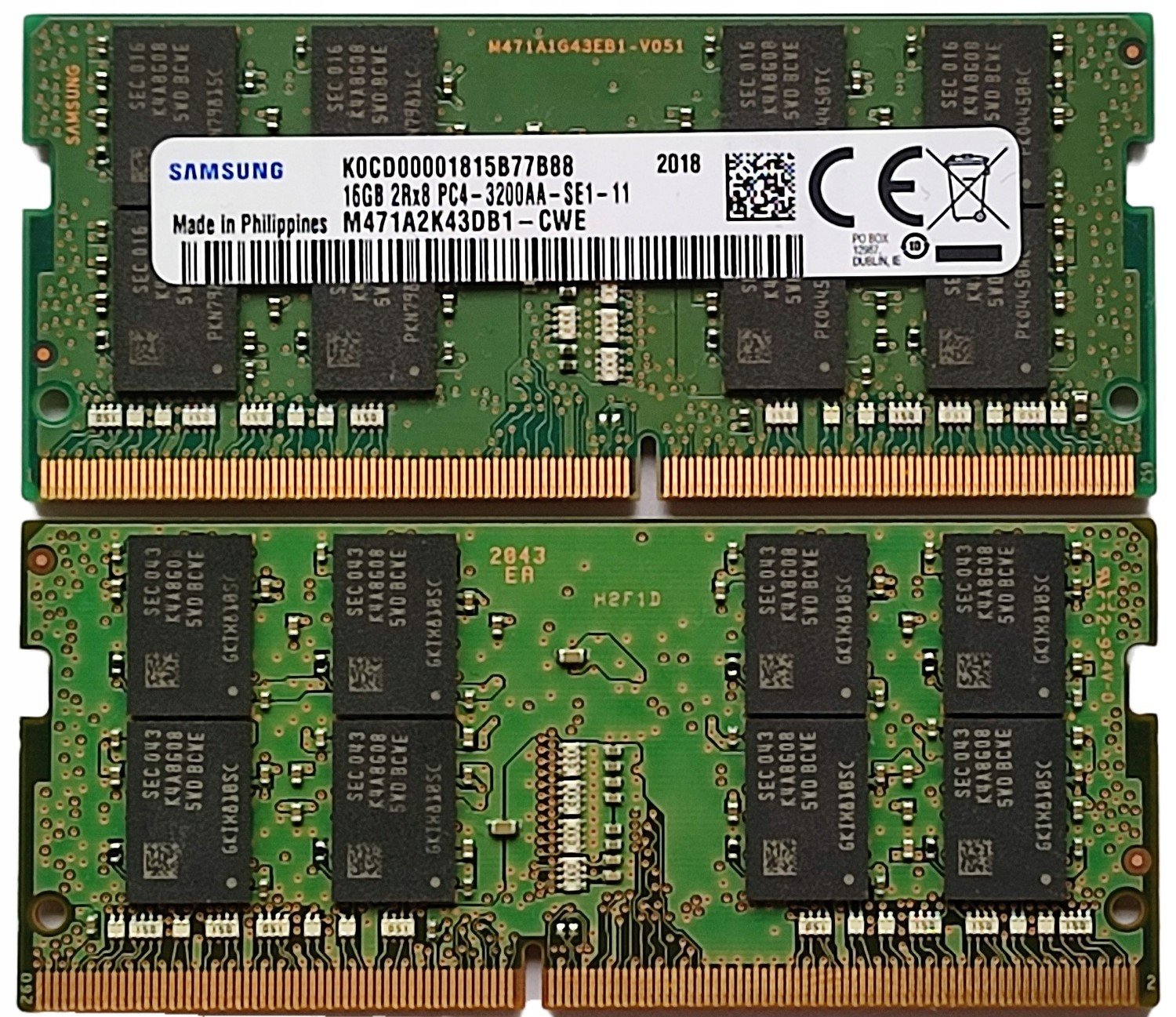 16GB Samsung 3200MHz 1,2V M471A2K43DB1-CWE 23%DPH