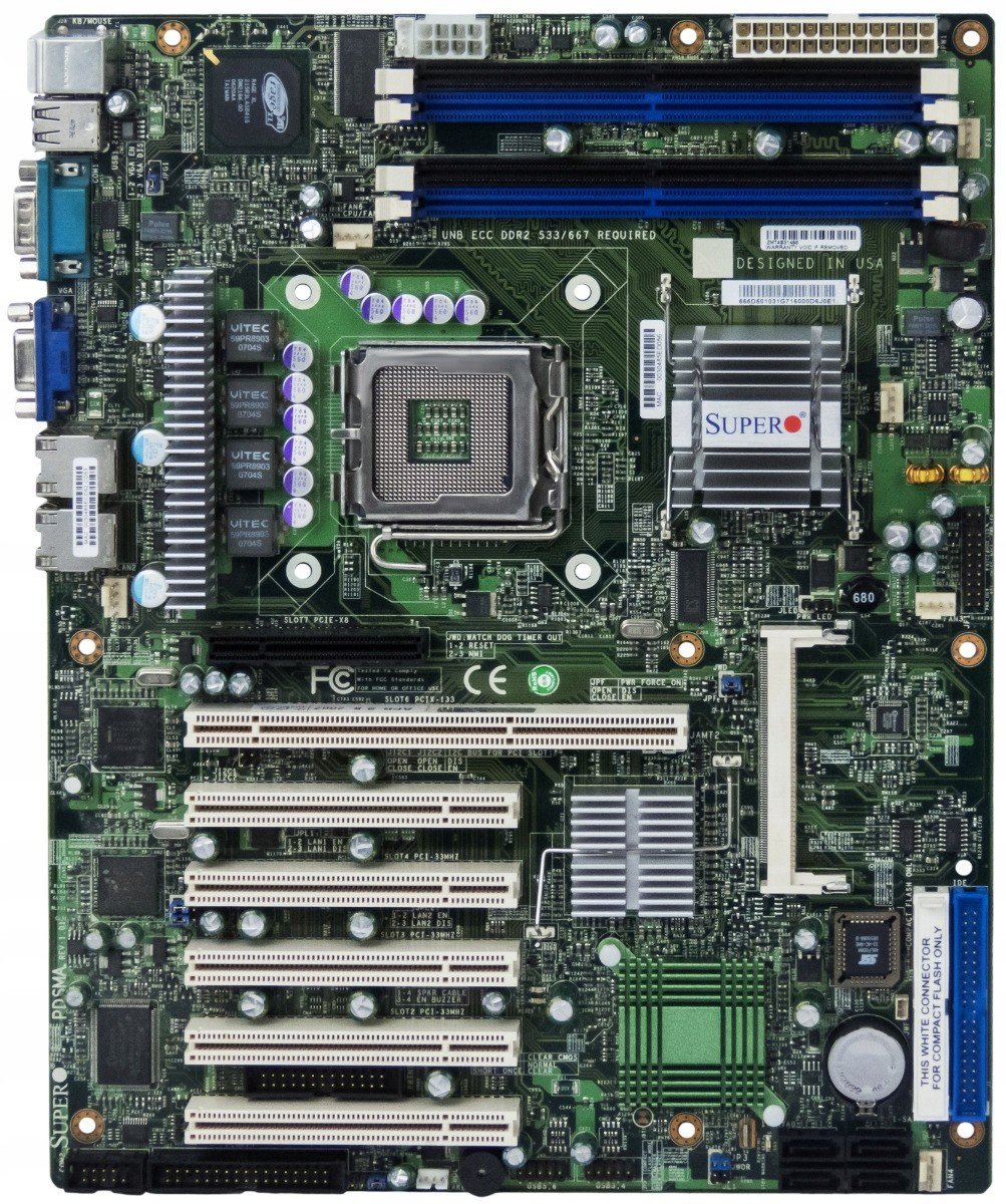 Supermicro Pdsma LGA775 DDR2 PCIe Pci-x