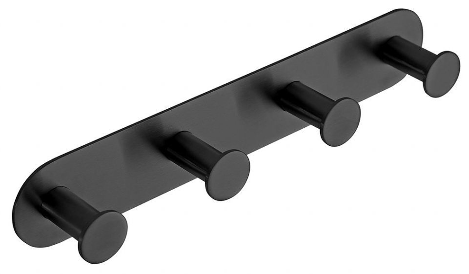 Sapho X-ROUND samolepící čtyřháček, černá mat