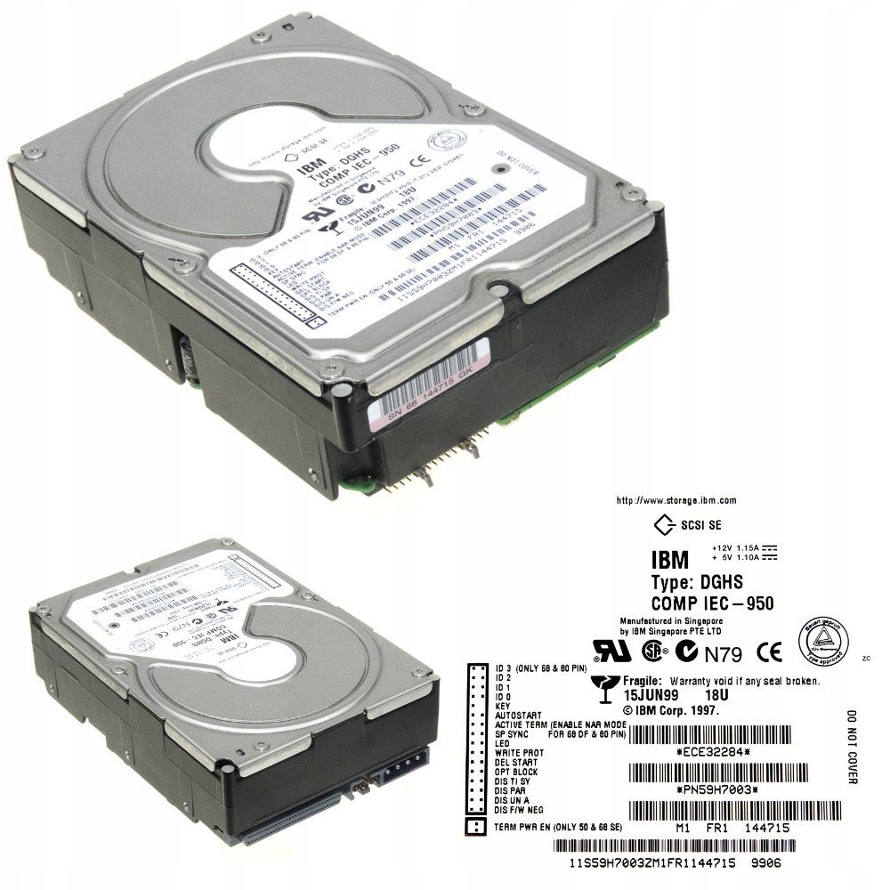 Ibm 59H7003 18GB 68-PIN 7.2K Dghs Comp IEC-950