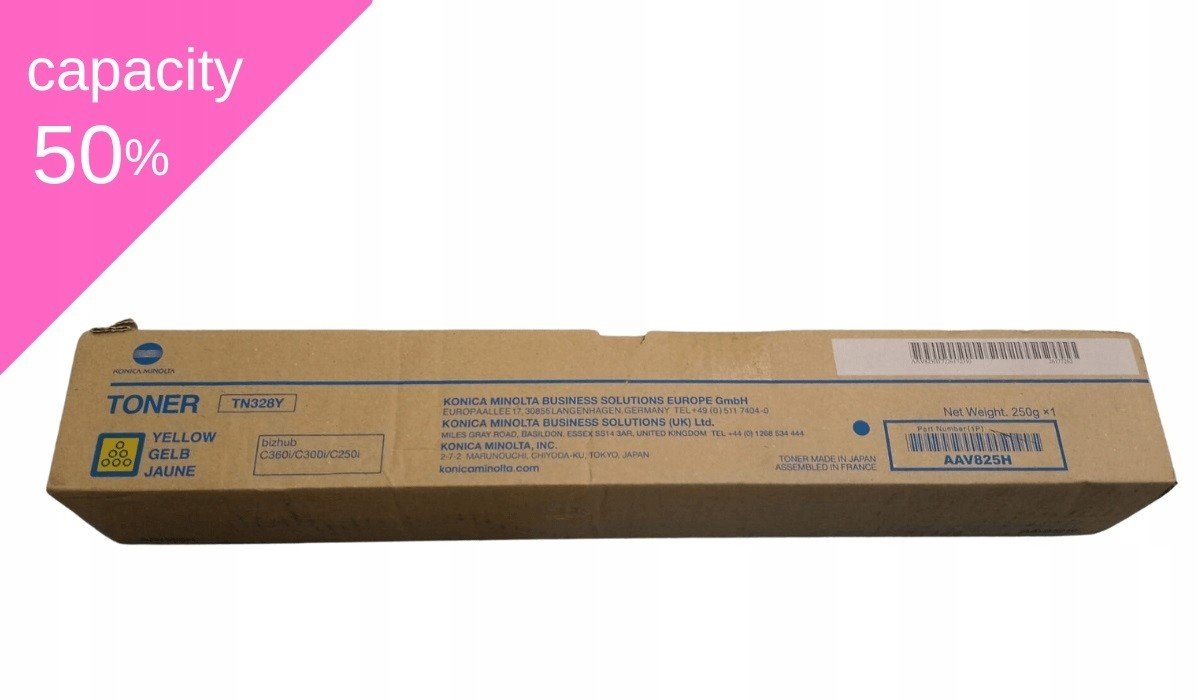 Toner Konica Minolta TN-328 AAV825H Y C250i C300i