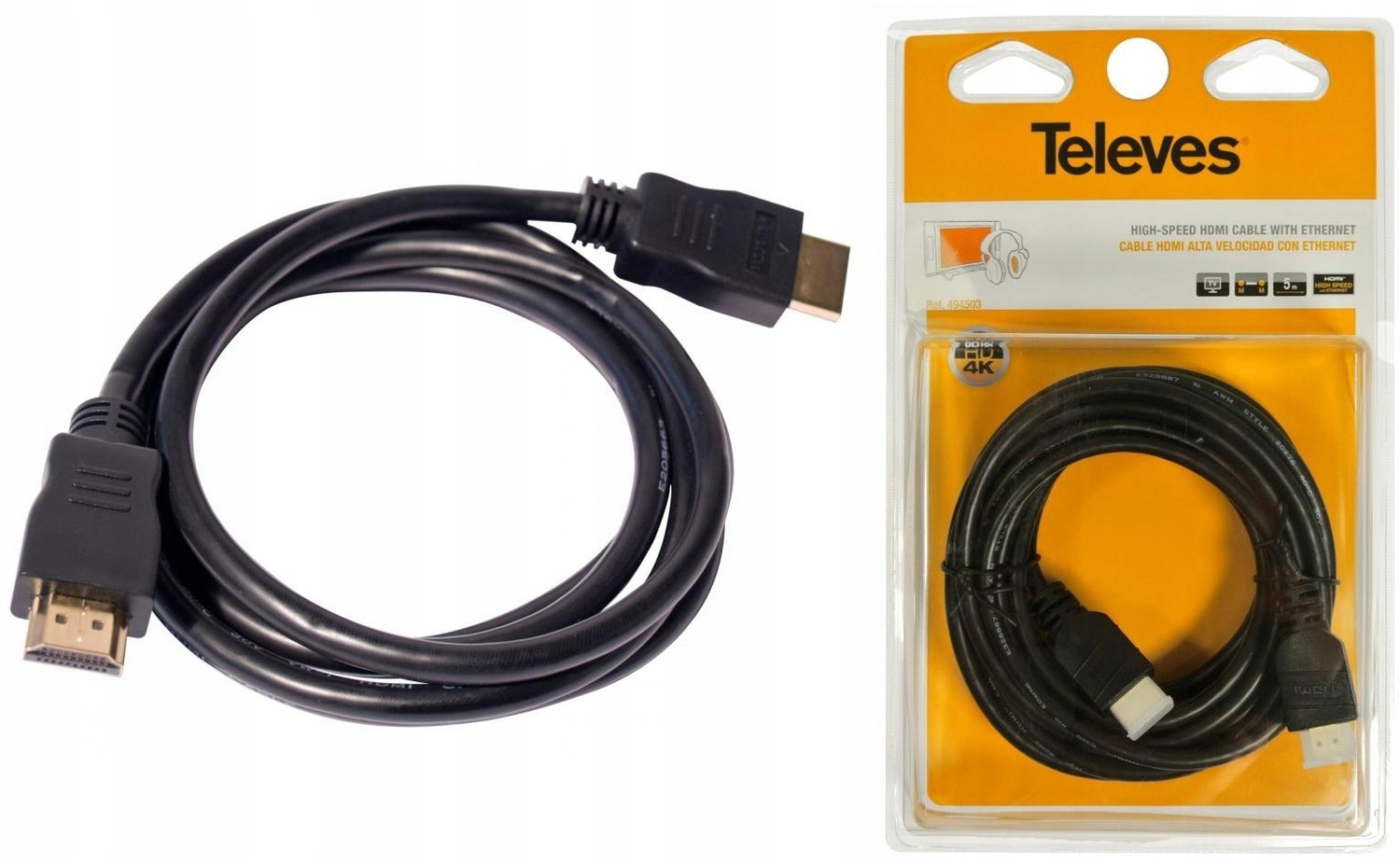 Hdmi 2.0 kabel Televes ref. 494503 5m 4K
