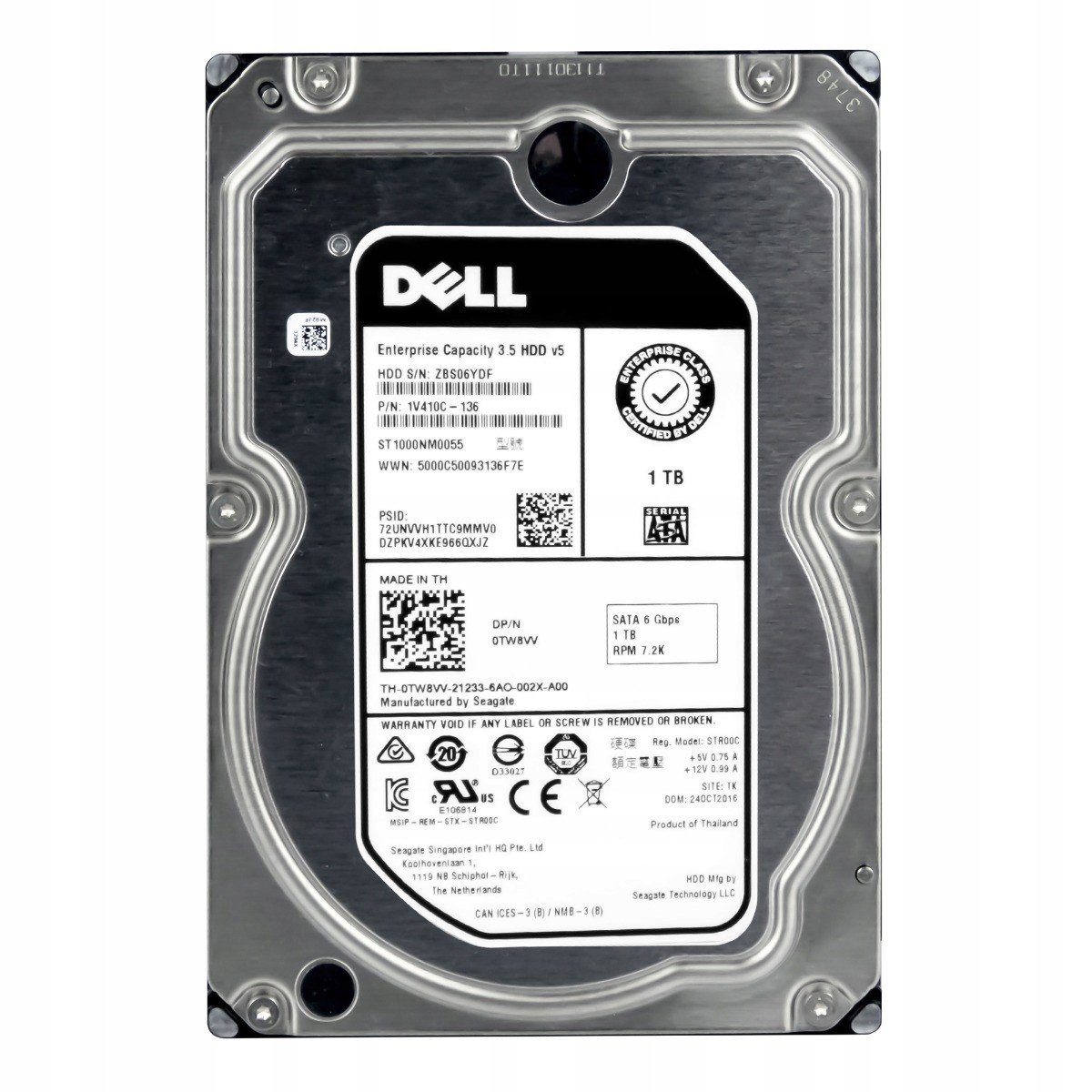 Dell 1TB 0TW8VV 7.2K Sata III 3.5'' ST1000NM0055