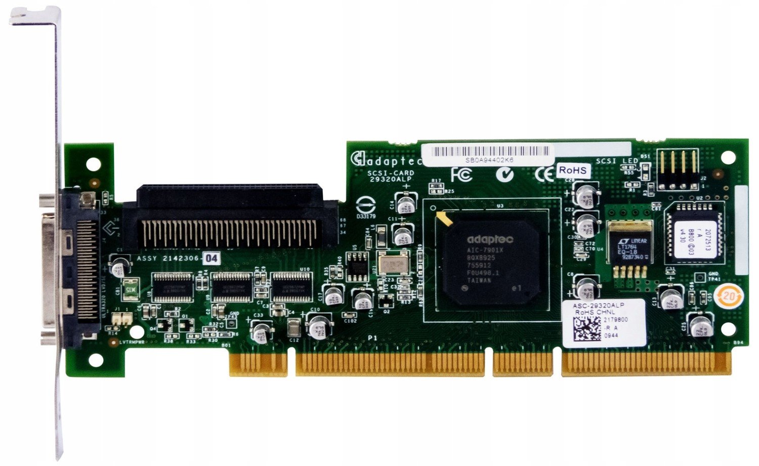 Adaptec ASC-29320ALP Scsi Raid Pci-x řadič