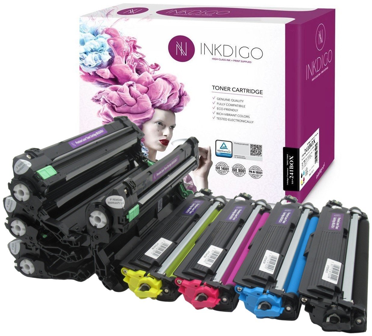 4x Buben Toner DR-241CL DCP-9020CDW HL-3140CW