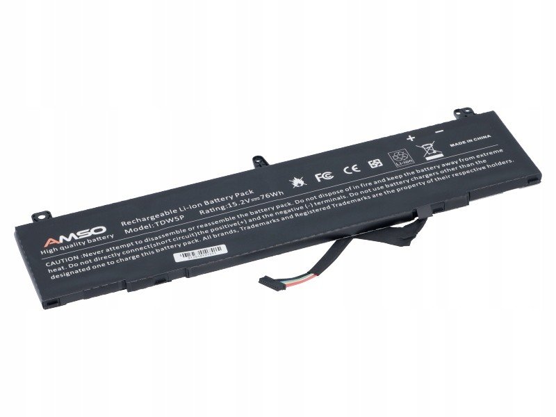 Baterie Pro Dell Alienware 13 R3 76Wh 15,2V 4900mAh