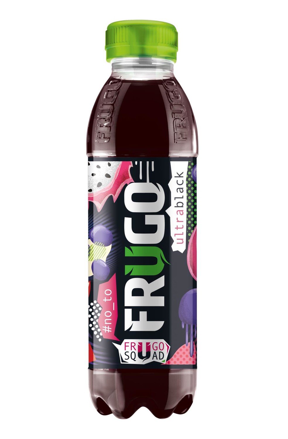 Ovocný nápoj FRUGO - black, 12 x 0,5
