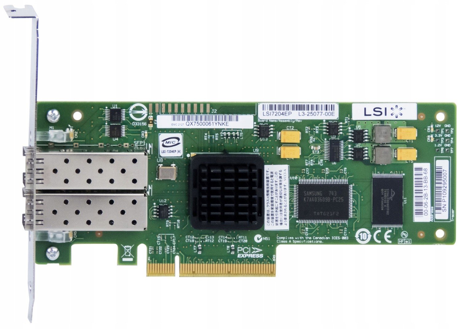 Lsi LSI7204EP 8X Dual-port 4GB Fc Card PCIe