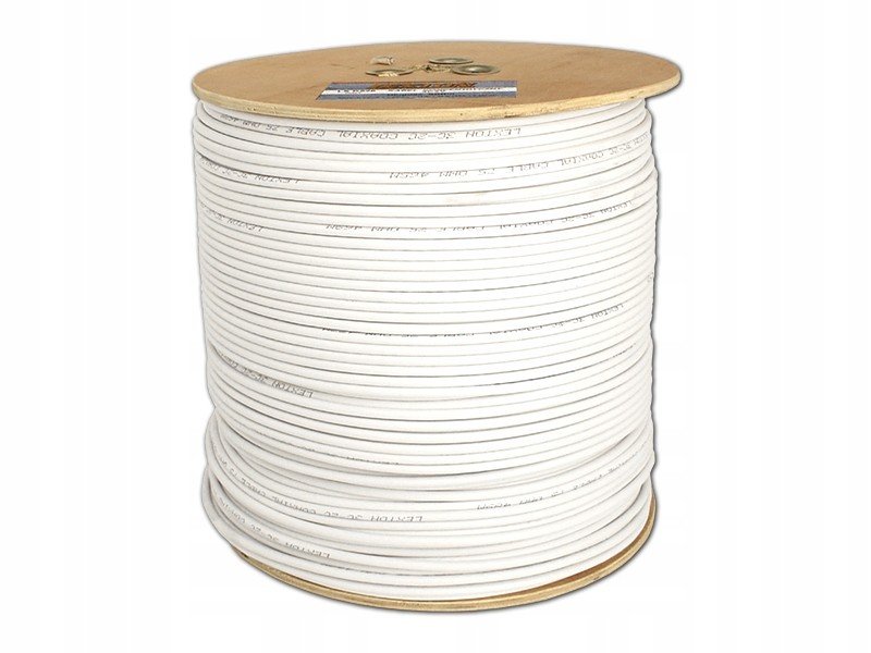 Koaxiální kabel 3C2V 500m bílý