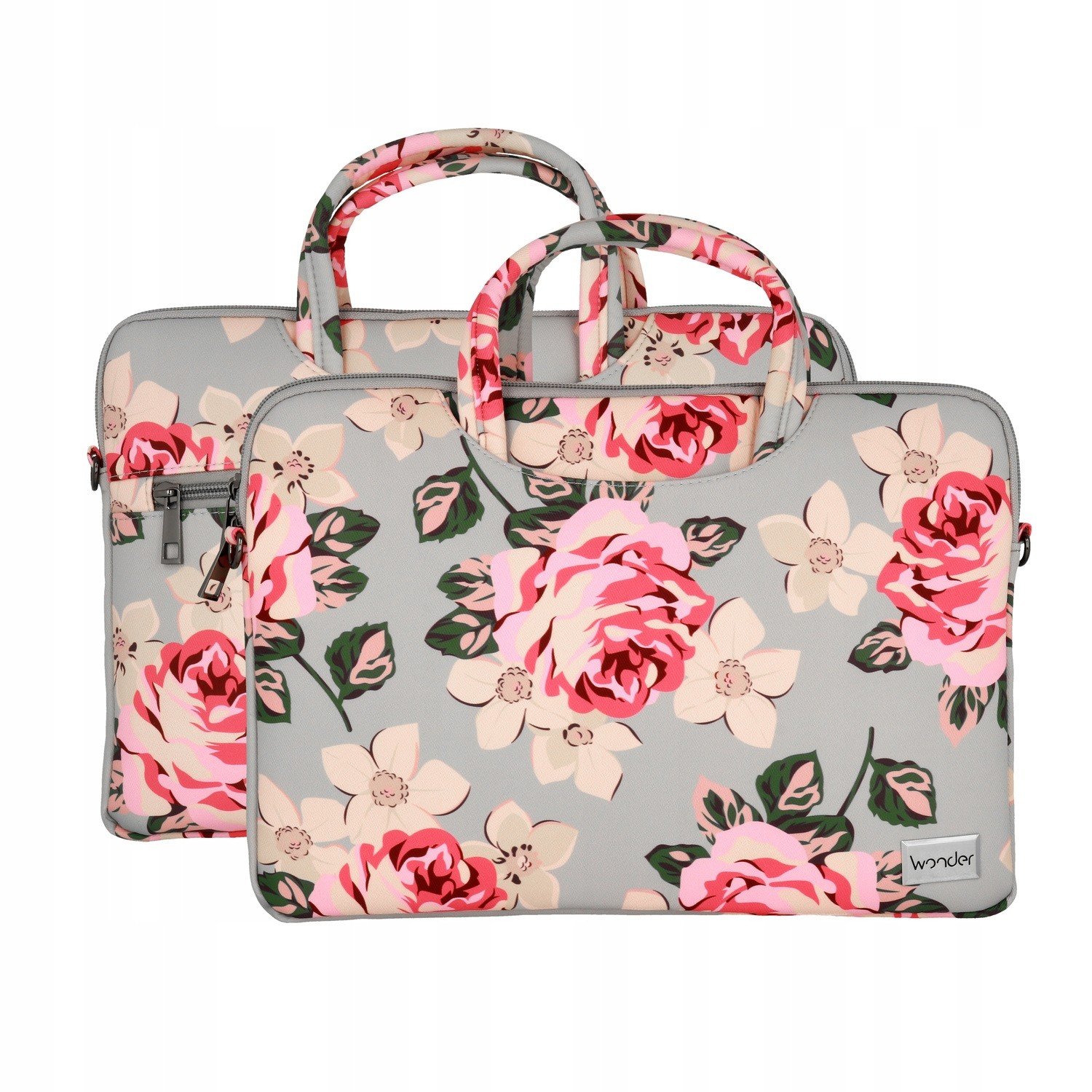 Wonder Briefcase Laptop 15-16 palců šedé růže