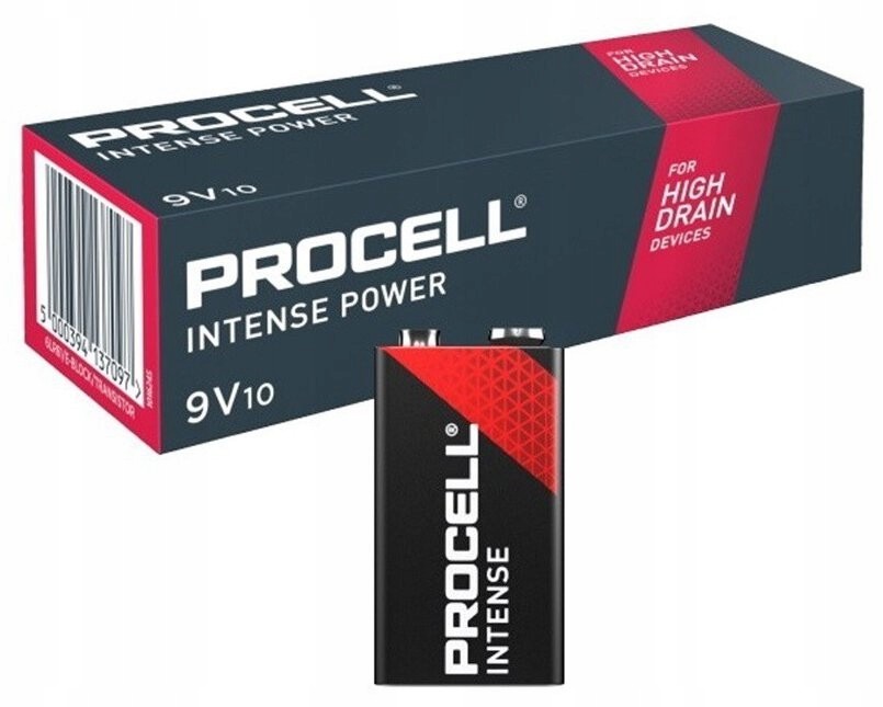 Baterie Procell Intense 6LR61 9V 10 ks