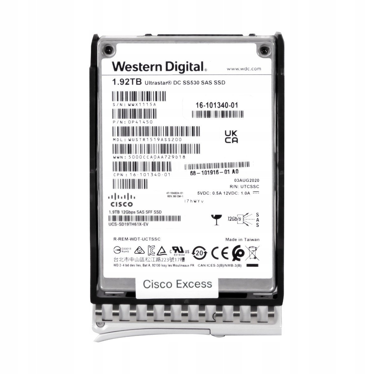 Cisco SD19TH61XEV 1,92TB Tlc SAS-3 WUSTR1519ASS200