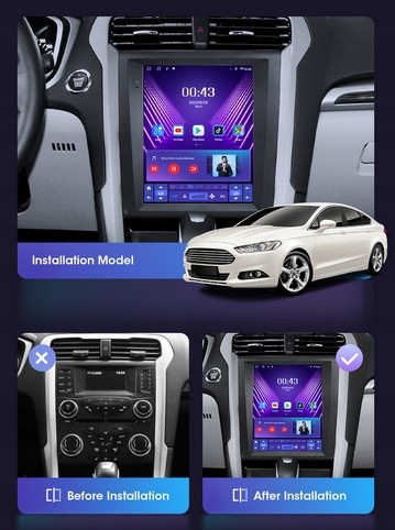 Rádio navigace Tesla Ford Mondeo MK5 Android 2013