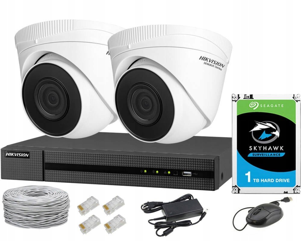 Sada Monitoringu Hikvision Ip 4MPx PoE H.265