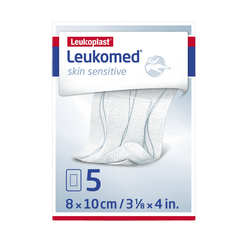 Leukomed Skin Sensitive Sterile 8x10cm samolepící krytí z netkané textilie s polšt