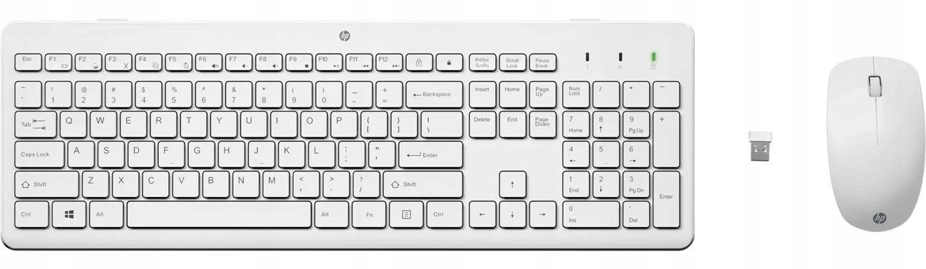 Hp 230 White bezdrátová klávesnice a myš