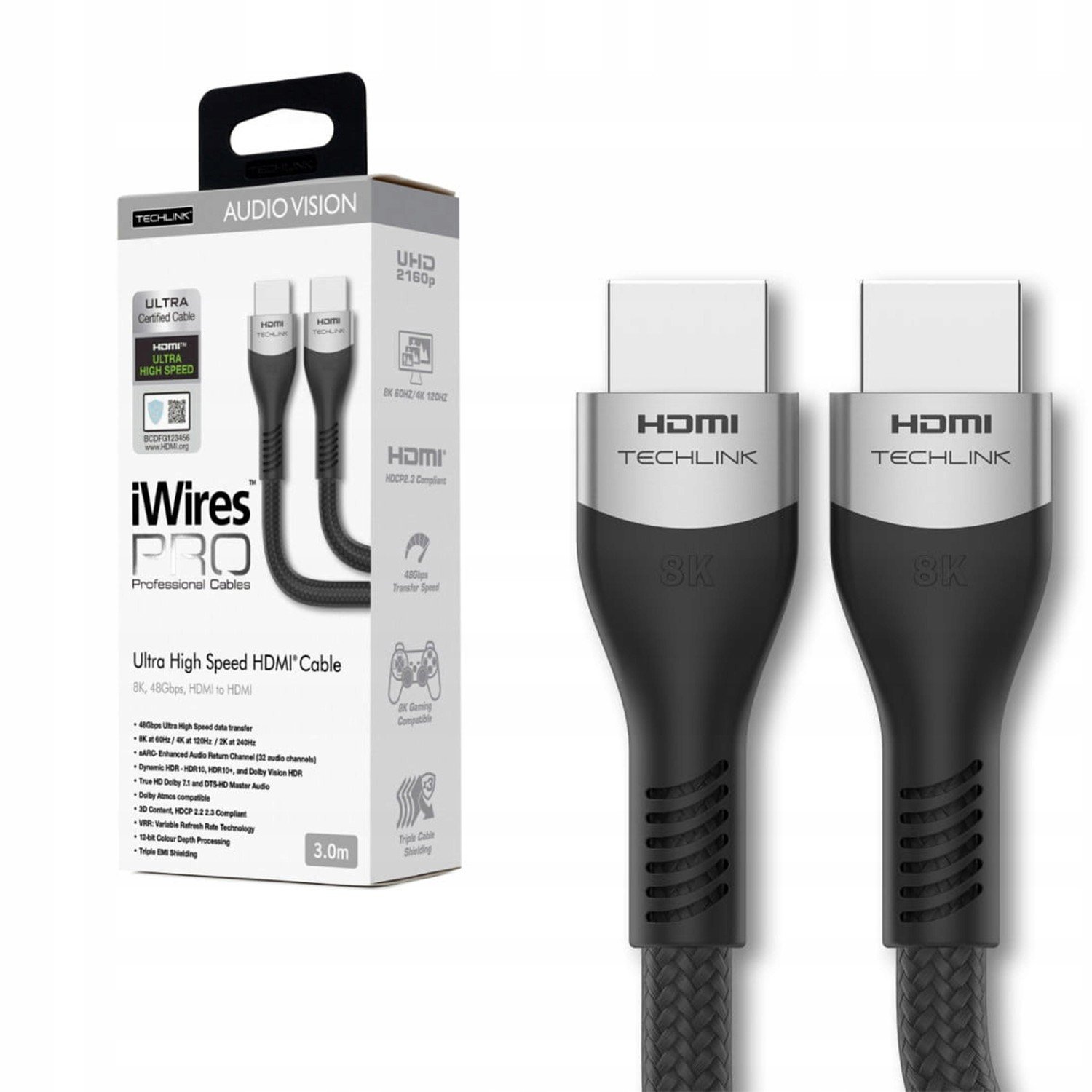 Techlink iWiresPRO Kabel Hdmi Uhd 8K 3m