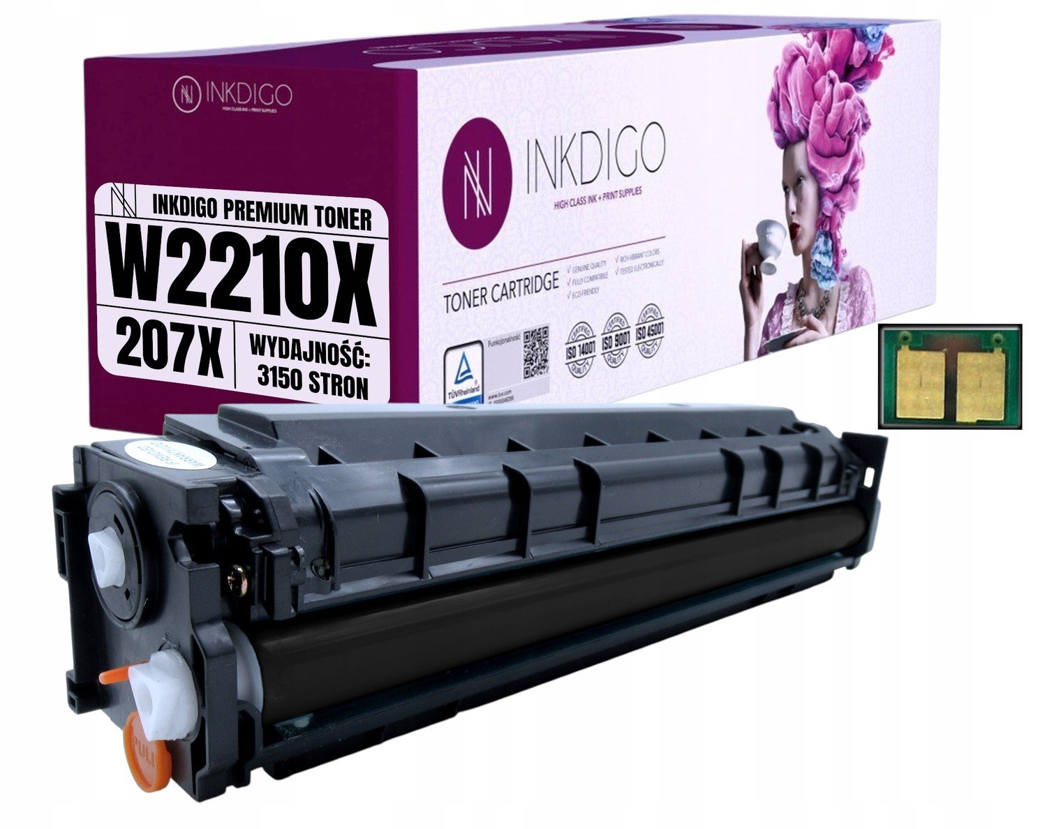 Toner pro Hp W2210X LaserJet M255 M282 M283 Chip