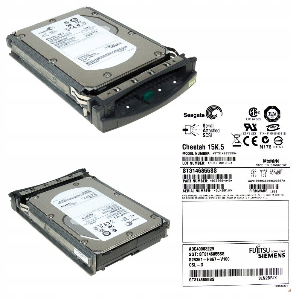 Fujitsu A3C40083229 146.8GB Sas 15K 3.5'' 9Z2066