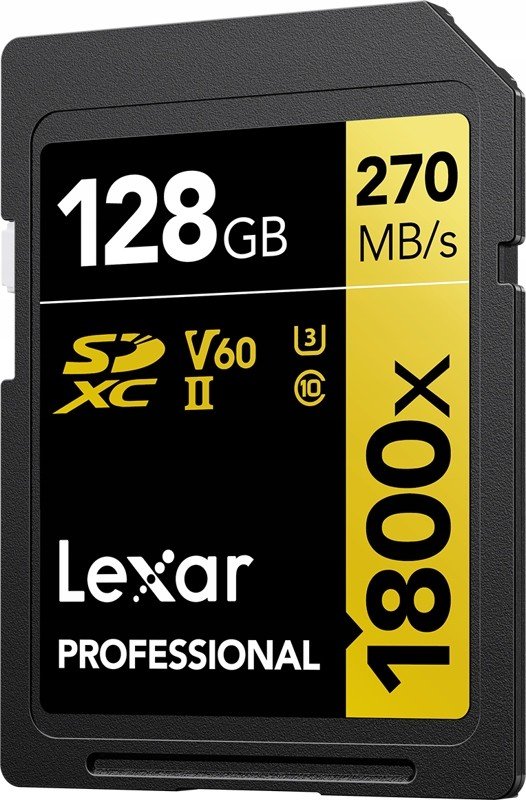 Lexar Sdxc Pro 128 Gb 270 MB/s Uhs-ii U3 1800x V60